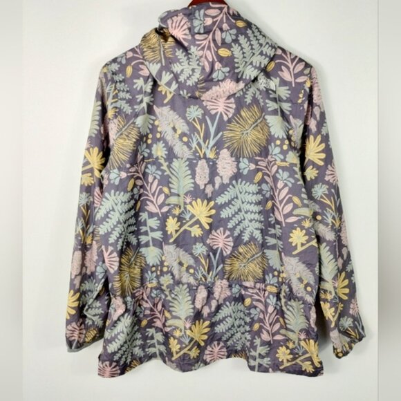 North Face Fanorak Hooded Jacket Woodland Floral Large Pockets Travel Casual - Picture 11 of 11